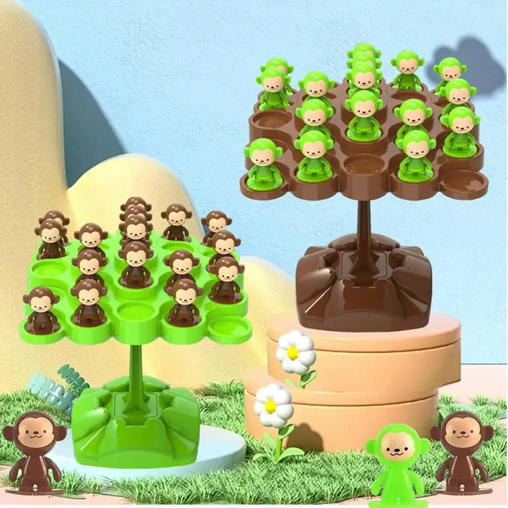 Creative Balancing Tree Toy Digital Monkey Balance Scale