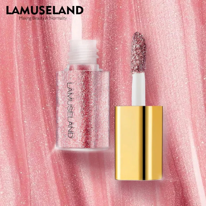 Pearly Liquid Eyeshadow Natural Smokey Silver Shimmer