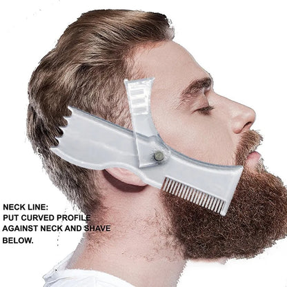 5in1 Adjustable Men Beard Modeling Ruler Shaping Styling Template