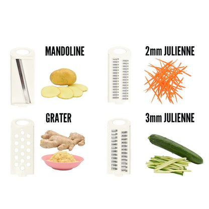 5 in1 Vegetable Fruit Slicer Multifunctional Manual Food Grater