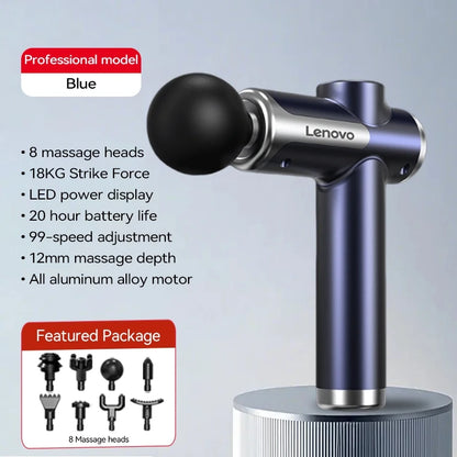 Lenovo Powerful Wireless Massager Gun 8 Massage Heads