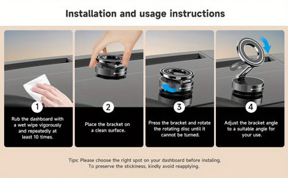 Magnetic Suction Cup Phone Mount for Magsafe 360° Adjustable