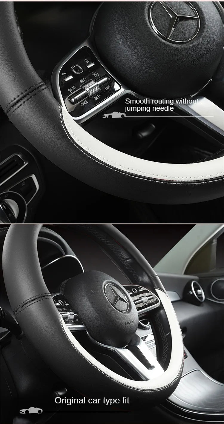 All-Nappa Leather Steering Wheel Cover Leather