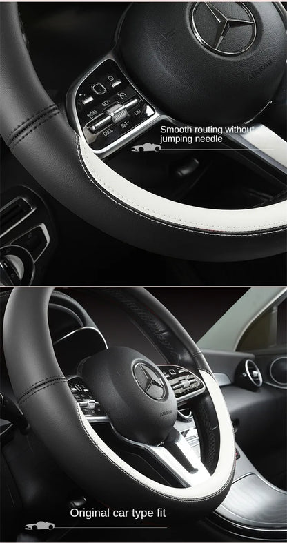 All-Nappa Leather Steering Wheel Cover Leather