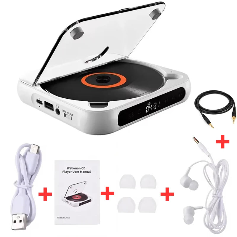 Bluetooth-Compatible CD Player LCD Screen Car CD Player