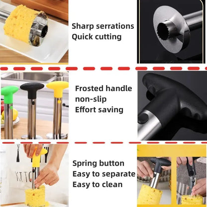 Pineapple Slicer Peeler Peeler Stainless Steel