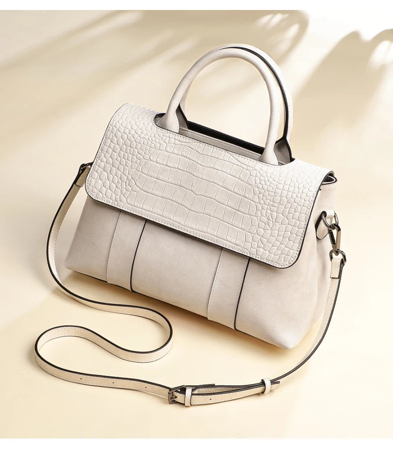 Women's Cowhide Genuine Leather Bag Crossbody Design