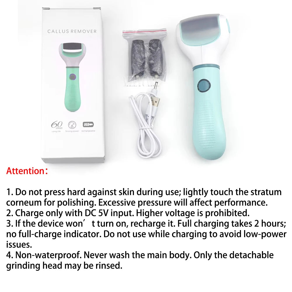 Electric Foot Grinder Remover Dead Skin Professional Grinding