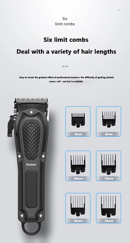 Kemei 1071 Electric Hair Clipper UBS Cordless Beard Trimmer