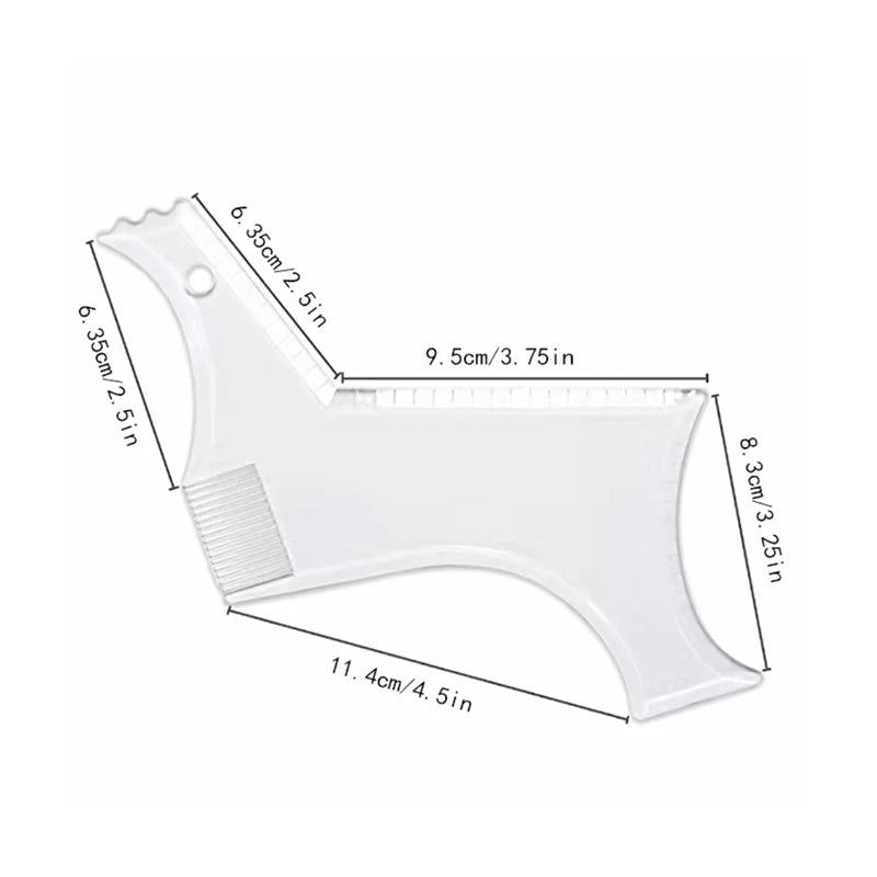 All-in-One Beard Styling Comb - Creative Stencil And Shaping Template Tools