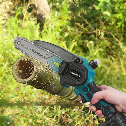 6 Inch 30000RPM Electric Chainsaw Handheld Garden