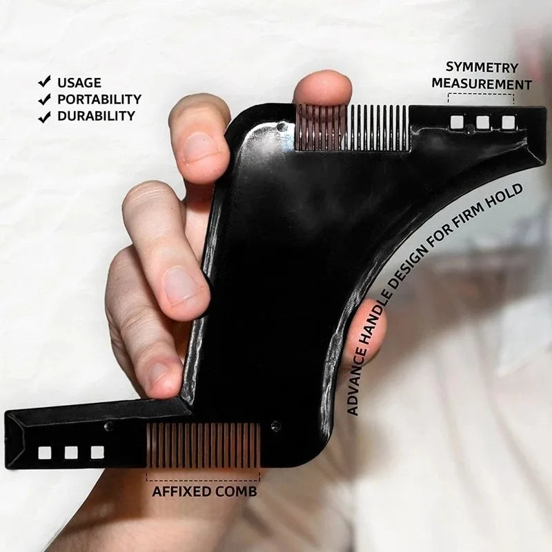Men Beard Comb Beard Care Template Beard Brush