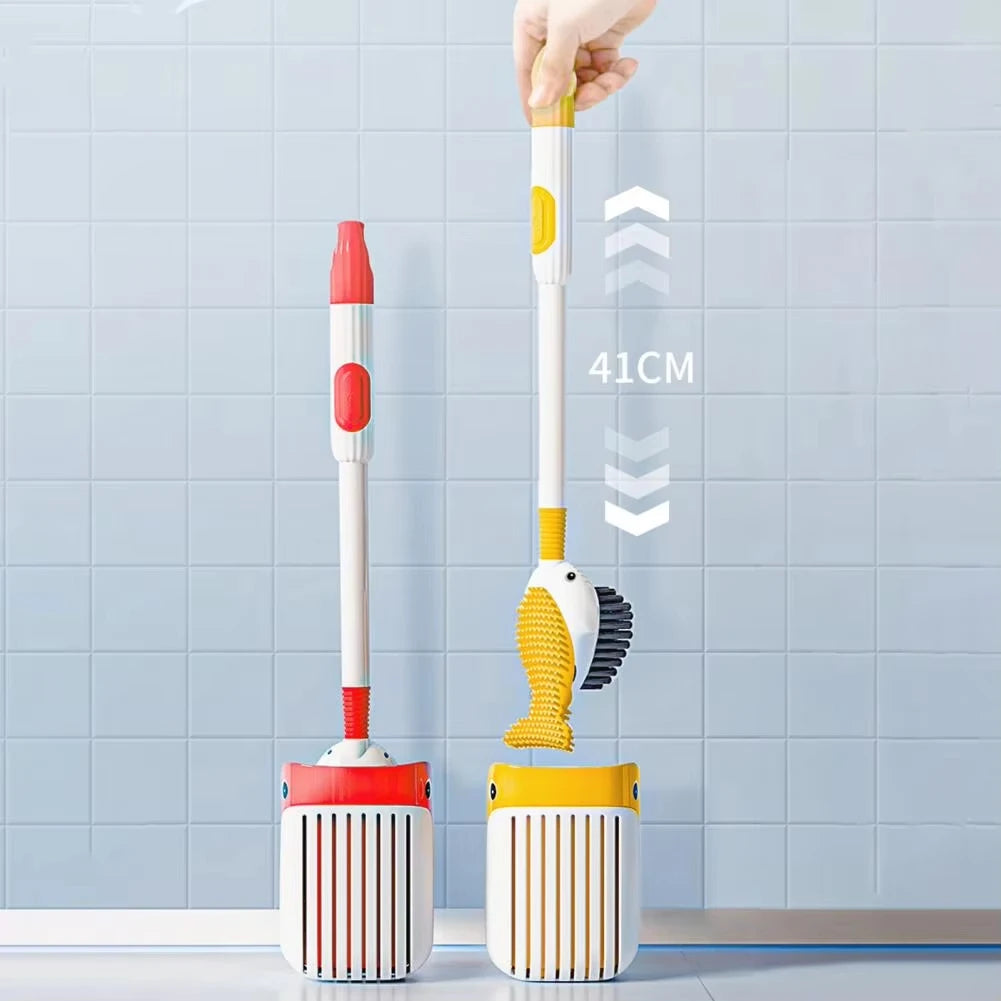 Squirt Whale Toilet Brush 360-Degree Cleaning Brush