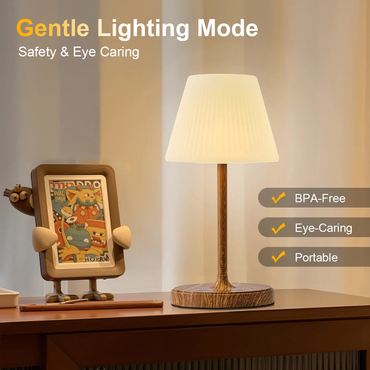 Shower Lamp Bathroom Lamp Cordless Night Lamp