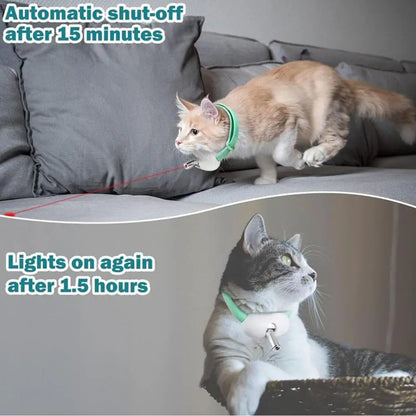 New Smart LED Laser Pet Collar Hands Free Automatic Laser