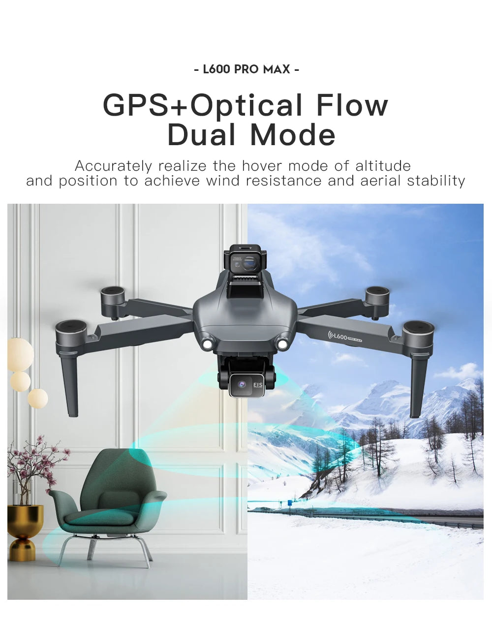 New L600 PRO MAX/PRO GPS Drone 5KM 4K Professional