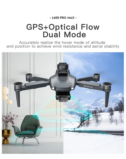 New L600 PRO MAX/PRO GPS Drone 5KM 4K Professional