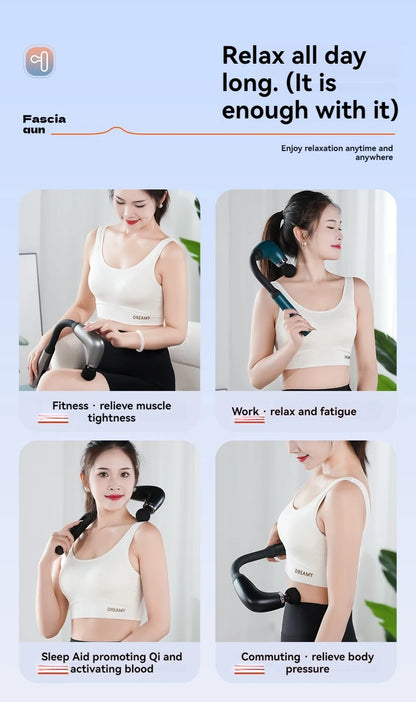 New Smart Fascia Gun Electric Massager Massage Hammer