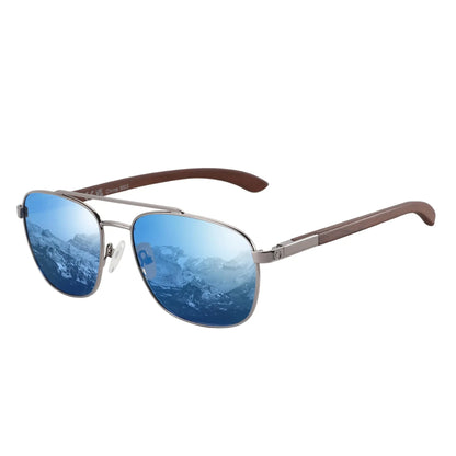 ZENOTTIC Trend Wood Polarized Sunglasses for Men