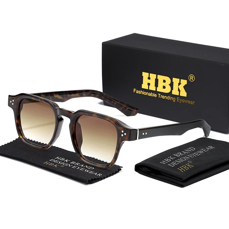 HBK New Fashion Sunglasses men Vintage Square
