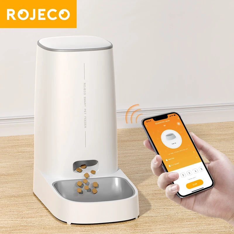 Automatic Cat Feeder Pet Smart WiFi Cat Food Kibble Dispenser