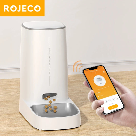 Automatic Cat Feeder Pet Smart WiFi Cat Food Kibble Dispenser