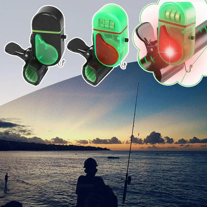 Fishing Bite Alarm with LED Light Clip On Fish