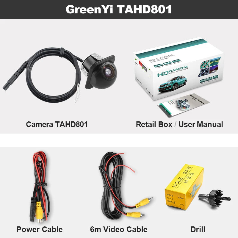 Dynamic Trajectory AHD 1080P Car Rear View Camera