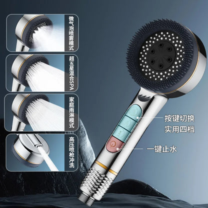 Filtered Supercharged Shower Head Four-speed Adjustment