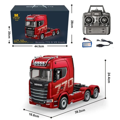 HUINA 1501 770S Alloy Tractor 19CH RC Truck 1/18 2.4G remote