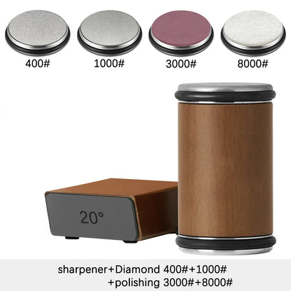 Rolling Knife Sharpener Double Sided Diamond Sharpening Stone