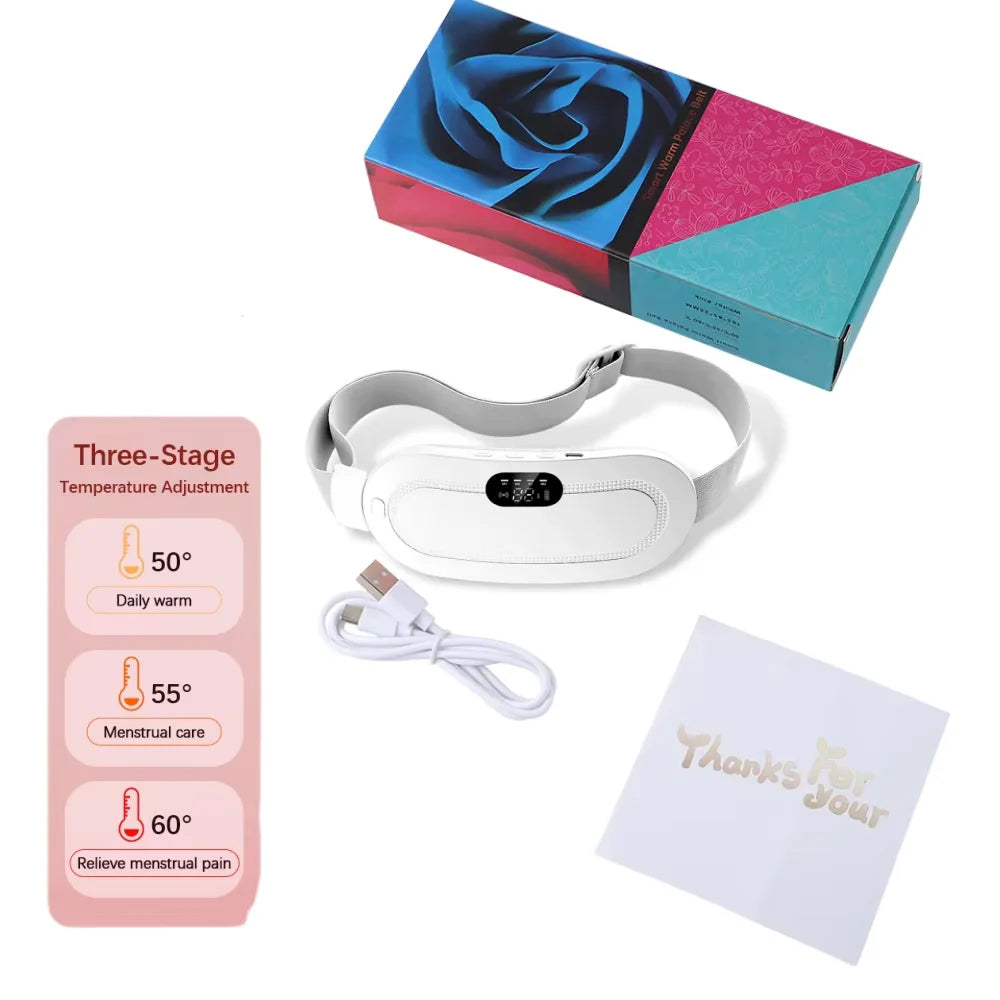 Electric Heating Pad Menstrual Cramp Massager Belt Women