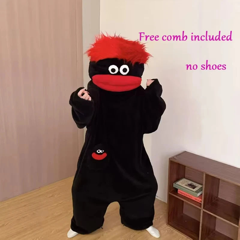 Cartoon Pajamas Autumn Winter Couple Set Wacky Bodysuit