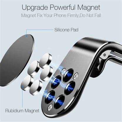 Magnetic Car Phone Holder Air Vent Clip Mount 360 Rotation