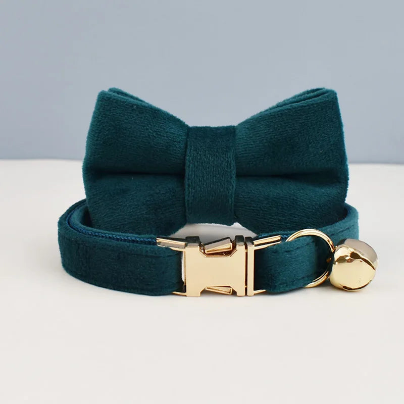 Stylish Adjustable Cat Collar with Bowknot