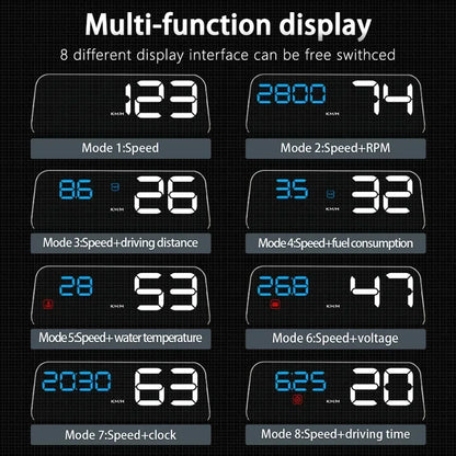 Gauge Display Car Head Up LCD Car Digital Odometer