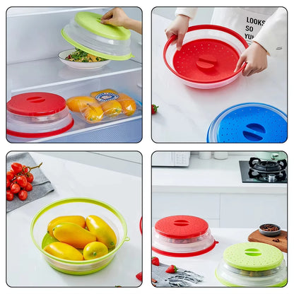 Microwave Splatter Cover Foldable Fresh-keeping Heat Cover