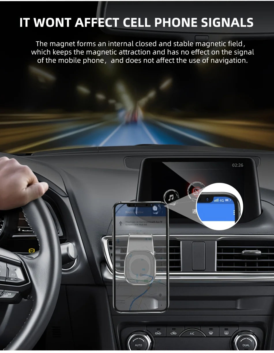 Universal Phone Holder Clip Car Air Vent Magnetic Mount Holder