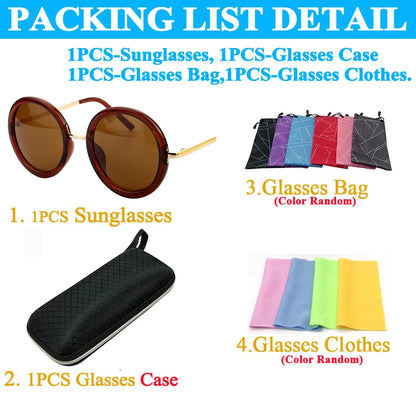 Sunglasses Women Men Round New Luxury Brand Design