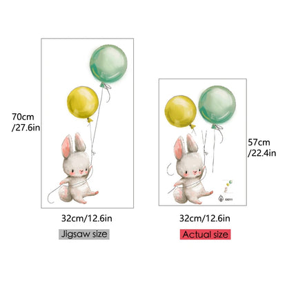 Lovely animal panda rabbit koala and balloon bedroom