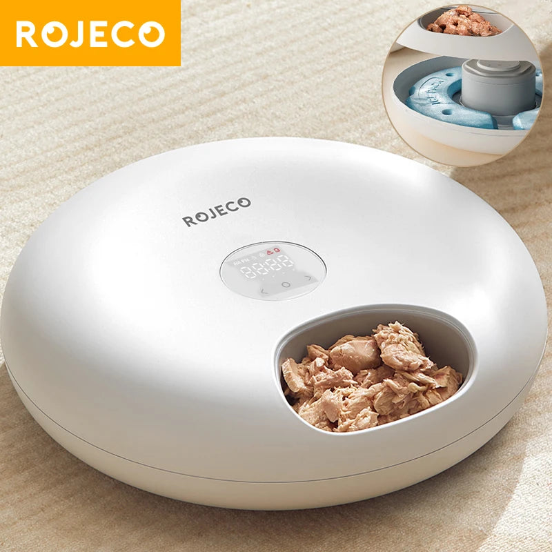 6 Meals Automatic Pet Feeder Smart Cat Food Dispenser