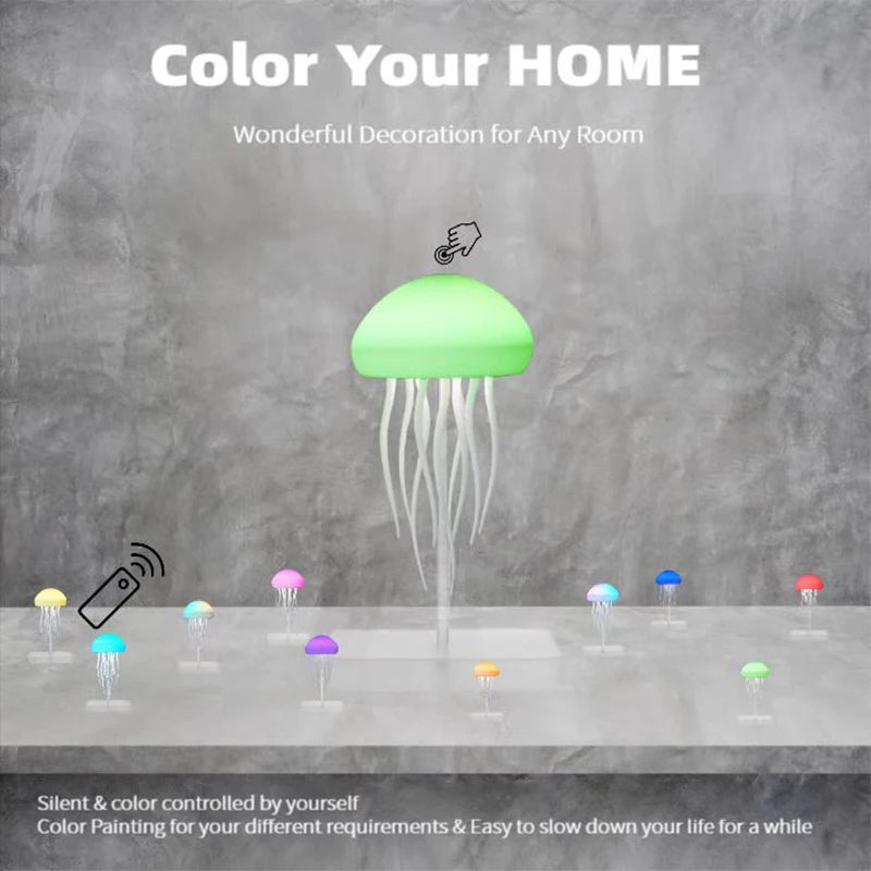 LED Jellyfish Lamp with 9 Tentacles 2 Working Modes