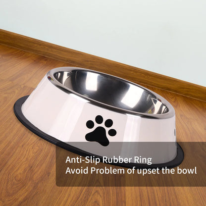 Stainless steel large capacity pet bowl dog food bowl
