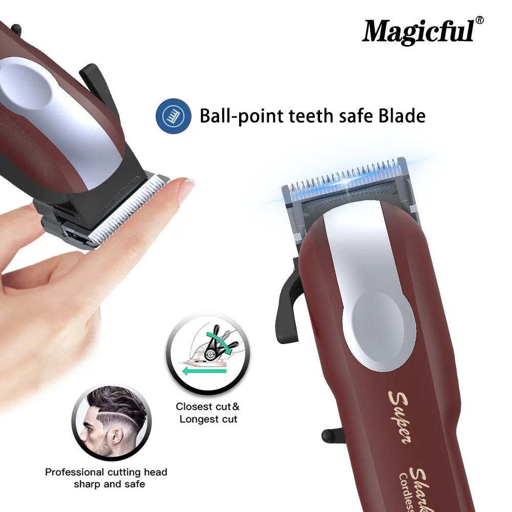 Professional Hair Clipper Lithium Battery Trimmer