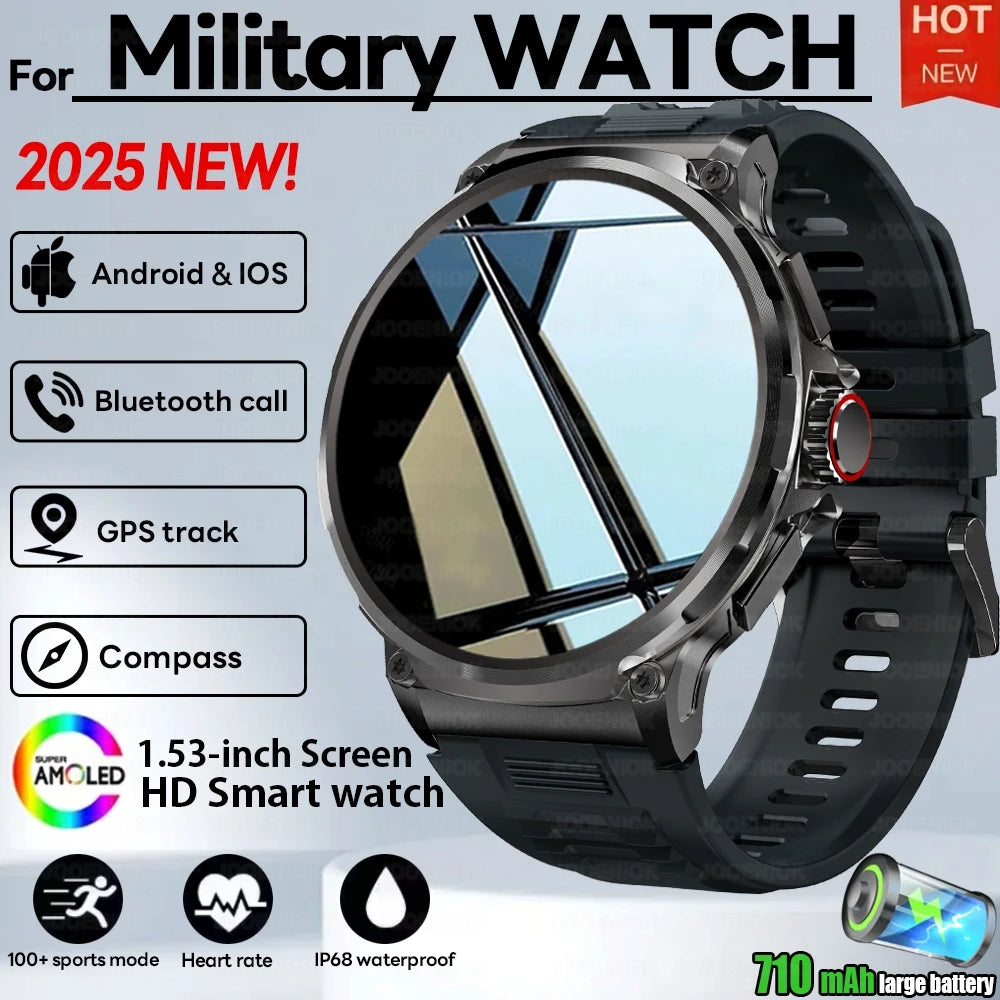 New Military GPS V69 Smart Watch Men 1.85 inch 710 mAh