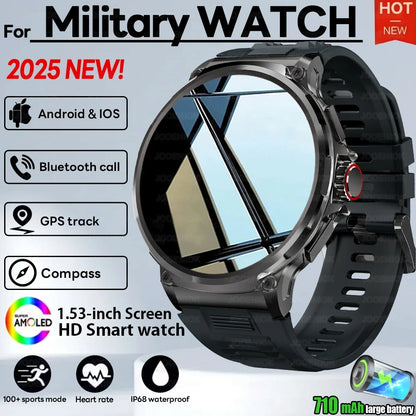 New Military GPS V69 Smart Watch Men 1.85 inch 710 mAh