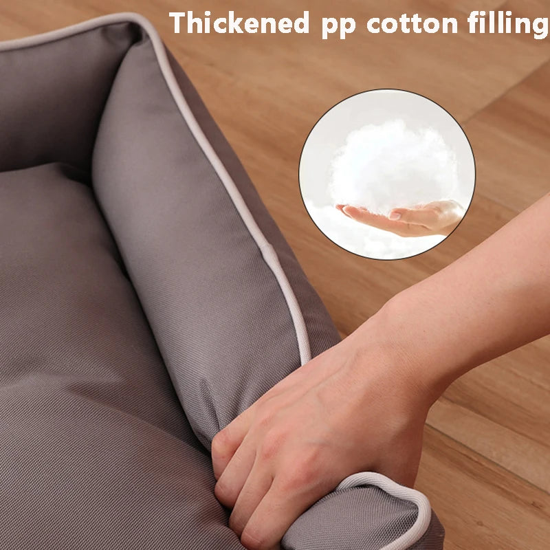 Four Season Square Dog Bed for Large Dog Mattress Bite-resistant Cat Bed