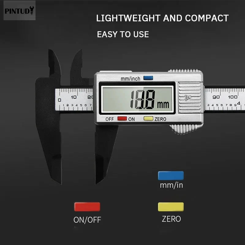 1PC Plastic Vernier Caliper Digital Display Caliper Measuring Tool