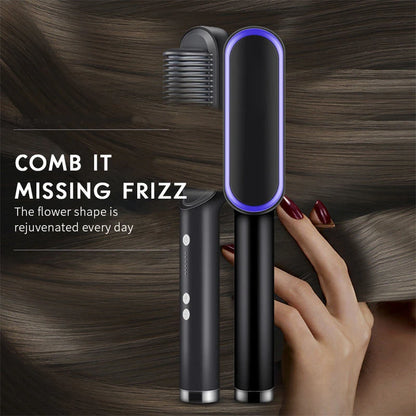 Electric Hair Straightener Brush Professional Straightener