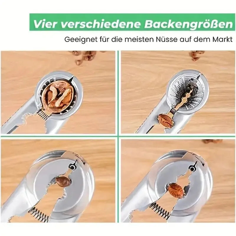 1pc Silvery Metal Multi Functional Walnut Clip Nut Shelling